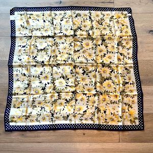 Floral Silk Scarf Mihaelle Belotti New